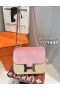Constance Suede 5T Rose pink Silver Hardware 19cm Full Handmade