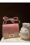 Constance Suede 5T Rose pink Silver Hardware 19cm Full Handmade