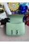 Constance Matte Alligator 6u New Mint green Crystal buckle PHW 24cm Full Handmade