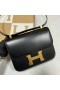 Constance New Single layer Boxcalf Ck89 Black Gold Hardware 24cm Full Handmade