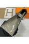 Mini Kelly Pochette Shiny Alligator Ck81 Gris Silver Hardware Phw 22cm Full Handmade