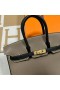 Birkin Swift Ck18 Etoupe & Ck89 Black Gold Hardware 25cm Mghw Full Handmade