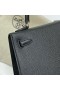 Kelly Epsom Ck89 Black Silver Hardware Phw 25cm Full Handmade