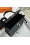 Kelly Epsom Ck89 Black Silver Hardware Phw 25cm Full Handmade