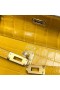 Kelly Shiny alligator Crocodile 9D Amber yellow Gold Hardware 25cm Full Handmade