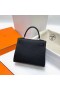 Kelly Togo Ck89 Black Silver Hardware Phw 25cm Full Handmade