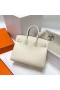 Birkin Sellier Epsom I2 Creamy White Gold Hardware Ghw 25cm Full Handmade