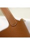Picotin Clemence Ck37 Golden Brown Gold Hardware Ghw 18cm Full Handmade