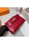 Mini Kelly Pochette Shiny Alligator crocodile Ck95 Ferrari red Silver Hardware Phw 22cm Full Handmade