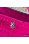 Kelly Shiny Alligator Crocodile J5 Deep Rose Pink Purple Silver Hardware Phw 25cm Full Handmade