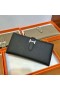 Bearn 208 Long Wallet Epsom Ck89 Black Silver Hardware Full Handmade Phw