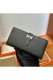 Bearn 208 Long Wallet Epsom Ck89 Black Silver Hardware Full Handmade Phw