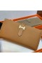 Bearn 208 Long Wallet Epsom Ck37 Golden Brown Gold Hardware Full Handmade Ghw