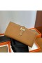 Bearn 208 Long Wallet Epsom Ck37 Golden Brown Gold Hardware Full Handmade Ghw