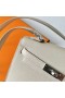 Kelly Desordre Epsom Ck10 Creamy White Silver Hardware 20cm Full Handmade Phw