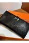Bearn H Wallet Lizard Ck89 Black Silver Hardware Full Handmade Phw
