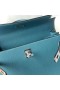 Kelly Epsom D2 New denim blue Silver Hardware 25cm Full Handmade Phw