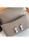 Bags Constance elan Epsom Ck18 Etoupe Grey Silver Hardware 23cm Full Handmade Phw