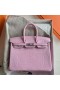 Birkin Matte Alligator Crocodile Sakura Pink Silver Hardware 25cm Full Handmade Phw
