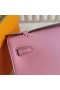 Mini Kelly Pochette Swift 5P sakura pink Silver Hardware 22cm Full Handmade Phw