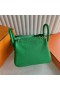 Bags Mini Lindy Clemence 1K Bamboo green Gold Hardware 19cm Full Handmade Ghw