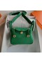 Bags Mini Lindy Clemence U4 Velvet green Gold Hardware 19cm Full Handmade Ghw