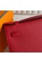 Mini Kelly Pochette Epsom Q5 Bright Red Gold Hardware 22cm Full Handmade Ghw