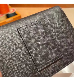Constance Slim epsom ck89 Noir Gold Hardware 12cm Full Handmade