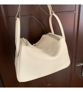 Lindy Clemence i2 Creamy white Gold Hardware 30cm Full Handmade