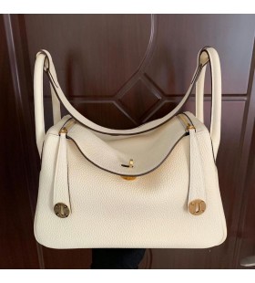 Lindy Clemence i2 Creamy white Gold Hardware 30cm Full Handmade