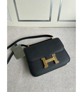 Constance NEW monolayer Epsom Ck89 Black Gold Hardware 24cm Full Handmade