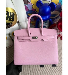 Birkin Sellier Epsom X9 mallow purple Silver Hardware Phw 25cm Full Handmade