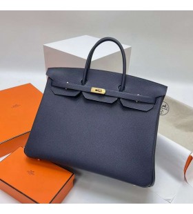 Birkin Togo 2Z Midnight blue Gold Hardware Ghw 40cm Full Handmade