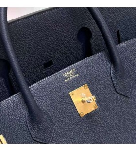 Birkin Togo 2Z Midnight blue Gold Hardware Ghw 40cm Full Handmade