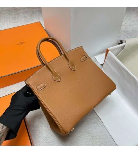 Birkin Epsom Ck37 Golden Brown Gold Hardware Ghw 25cm Full Handmade