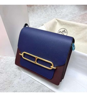 Roulis Evercolor Ck73 Gem Blue & 0G Saddle red Gold Hardware Ghw 23cm Full Handmade