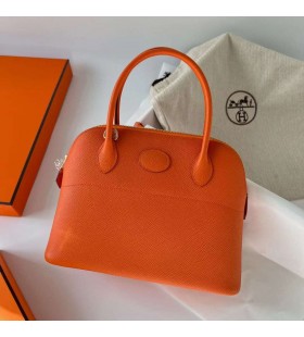 Bolide Epsom Ck93 Orange Gold Hardware Ghw 27cm Full Handmade