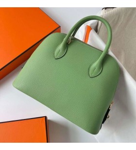 Bolide Epsom I3 Avocado green Gold Hardware Ghw 25cm Full Handmade