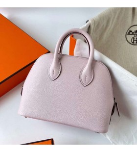 Mini Bolide Chevre 09 Light Purple Pink Silver Hardware Phw 19cm Full Handmade