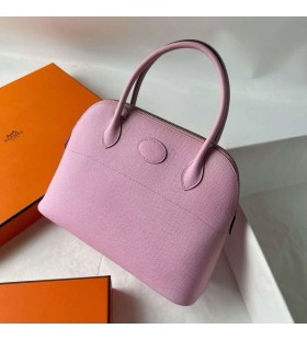 Bolide Epsom X9 mallow purple Silver Hardware 27cm Full Handmade Phw