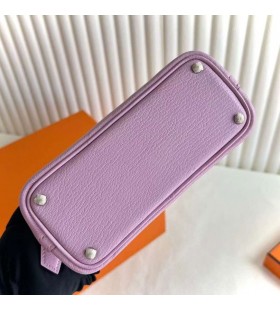 Mini Bolide Chever X9 Mallow purple Silver Hardware 18cm Full Handmade Phw