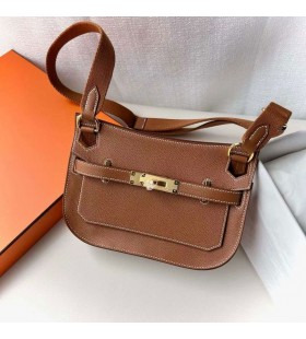 mini Jypsiere Evercolor Ck37 Golden Brown Gold Hardware 23cm Full Handmade Ghw