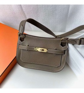 mini Jypsiere Evercolor Ck18 Etoupe Grey Gold Hardware 23cm Full Handmade Ghw