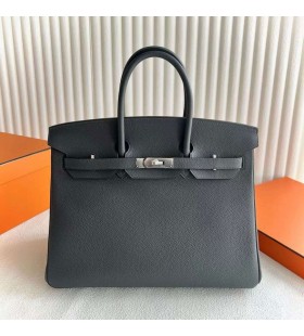 Birkin Togo Ck88 Graphite gray Silver Hardware 35cm Full Handmade Phw