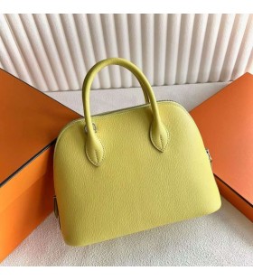 Bolide Chever 0Y Lemon yellow Silver Hardware 25cm Full Handmade Phw