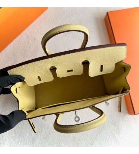 Birkin Togo 1Z Light Yellow Silver Hardware 25cm Full Handmade Phw