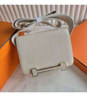Geta Chever i2 Cream White Gold Hardware 20cm Full Handmade Ghw