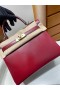 Kelly Caixa de Vinho em Ouro vermelho de Hardware GHW 25cm Completo feito a mão