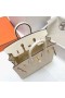Birkin Sellier Epsom I2 Cremoso Ouro Branco Hardware Ghw 25cm Completo feito a mão