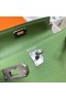 Mini Kelly Epsom i3 Abacate verde Prata Hardware Phw 19cm Completo feito a mão